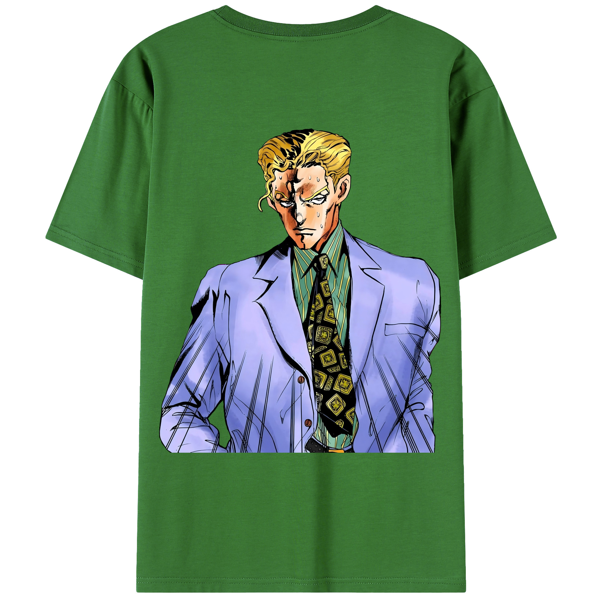 （画像用） ジョジョの奇妙な冒険 きら よしかげ JoJo's Bizarre Adventure Kira Yoshikage レディース半袖Tシャツ(バックプリント)